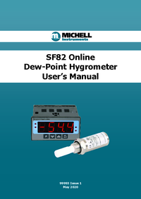 Thumbnail of document Manual - SF82 Online Hygrometer
